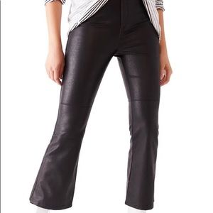 Free People Sasha Vegan Leather Cropped Pants